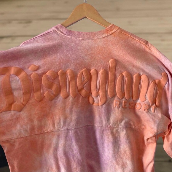 Disneyland Spirit Jersey – Tie-Dye Lightweight Pink Orange Size Medium - Picture 5 of 9